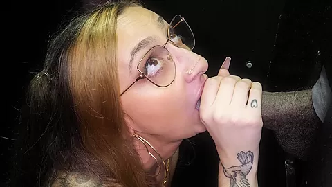Hot Nina first ever multiple gloryhole cumshots