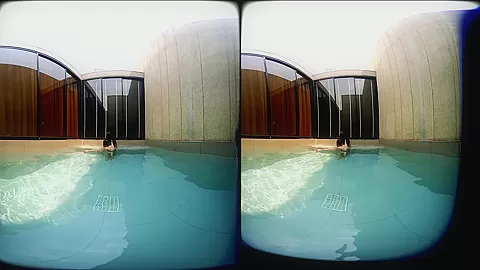 Girl With Big Tits In The Pool - VRpussyVision