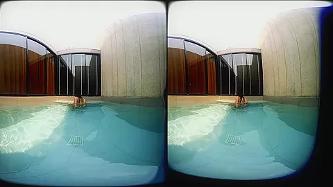 Girl With Big Tits In The Pool - VRpussyVision