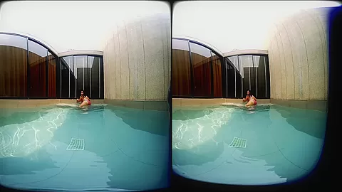 Girl With Big Tits In The Pool - VRpussyVision