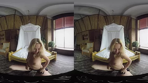 MonroQ in Flawless Blonde Does Sexy Striptease - StasyQVR