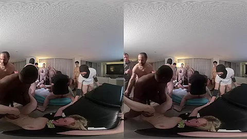 Massage Table Fucking In A 20 Person Orgy (Non Pov)