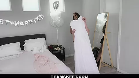 TeamSkeet - teen 18+ Tries Lesbian Sex With MILF Step mother In Law