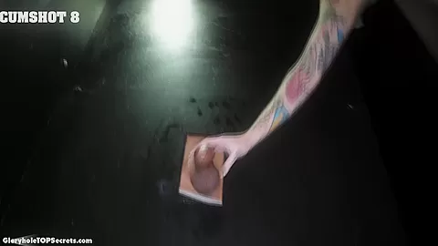 Nikki gulps up multiple cumshots in gloryhole