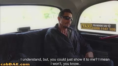 BWC pussybanging in the car for cab slut by her client