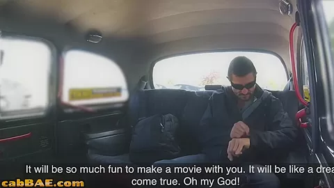 BWC pussybanging in the car for cab slut by her client