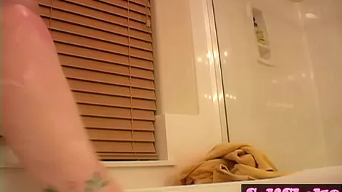 Hot teen 18+ Bubble Bath showing natural tits and pussy wet