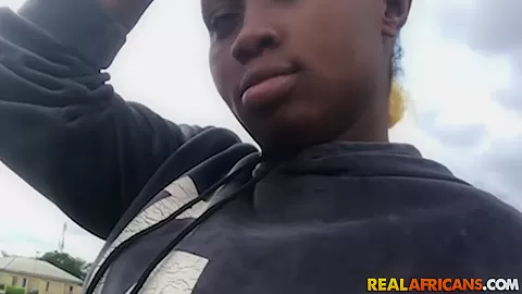 Thick Busty Nigerian College student 18+ Meets Fboy After Class!