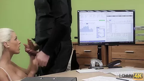 LOAN4K. Poor and gorgeous shop assistant has wild sex with stranger