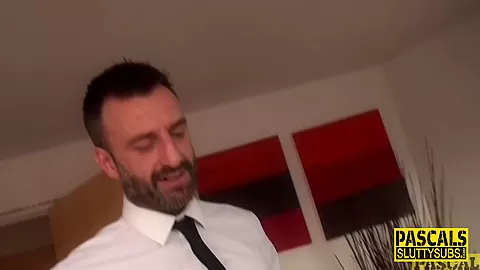 Inked teen 18+ submissive jerks cock
