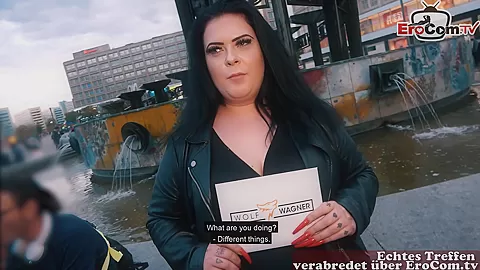 german chubby fat horny housewife at public pick up EroCom Date on street flirt