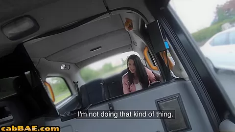 Pussynailed cab bae pleases driver POV with her wet pussy