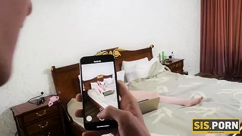SIS.PORN. Curious guy catches stepsister watching porn and helps her