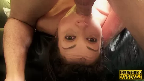 Dominated euro sub facefucked after spanking
