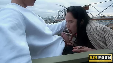 SIS.PORN. Remarkable teen 18+ enjoys smoking and banging with her stepbro