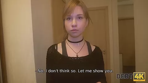 DEBT4k. Chick loves Apple gadgets so much but has no money to pay
