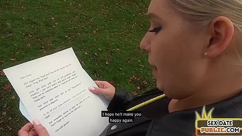 German MILF POV sucks outdoor in public be4 fucked in hotel
