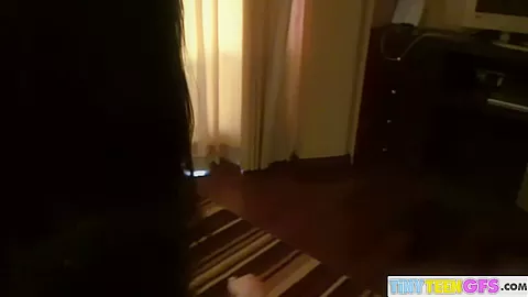 Hot BrookeSkye showing small tits and rubbing Pussy