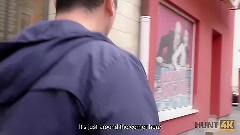 HUNT4K. Chick accepts money and lets guy fuck her twat next to BF