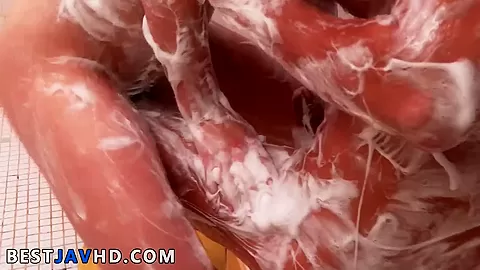 Sexy Japanese slut, Anne, gets on all fours before stud's beef whistle and gargles it hard, all while getting