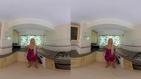 Deal With The Landlord; Solo MILF Blonde - SexLikeReal