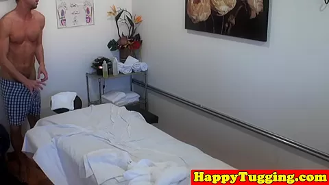 Tattooed asian masseuse sixtynines her client