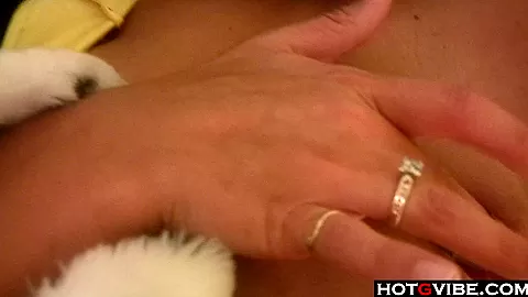 Christmas Lingerie Skank Pussy Fingering