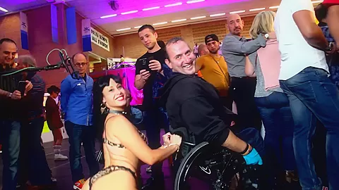 Spanish MILF Squirting in Public