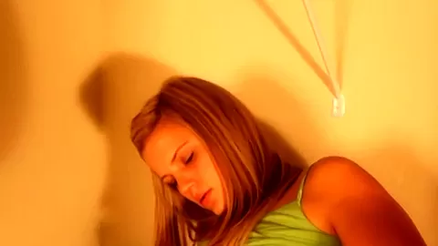 Raunchy blonde teen 18+ toys her pink pussy raw