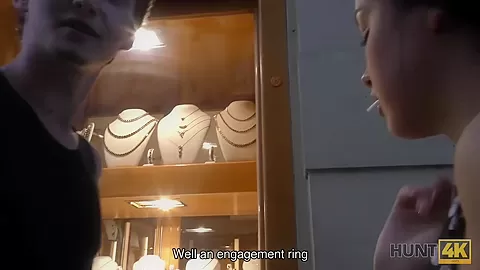 HUNT4K. Attentive man picks up lovely teen 18+ who was in need of cash