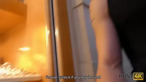 HUNT4K. Attentive man picks up lovely teen 18+ who was in need of cash