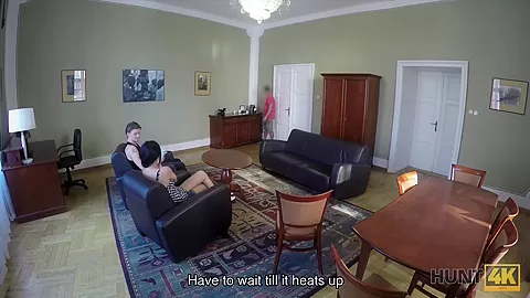 HUNT4K. Attentive man picks up lovely teen 18+ who was in need of cash