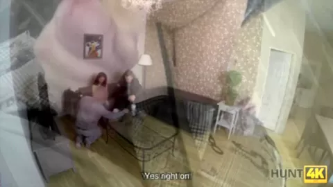 HUNT4K. Man recorded on camera how he picked up slutty brunette