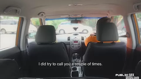 Busty british babe gets her pussy and asshole fucked in car