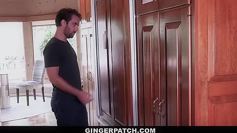 GingerPatch - Stepbro Gets Cock Sucked in Kitchen