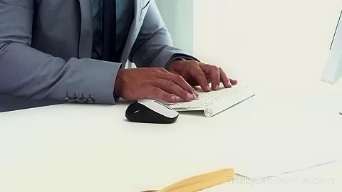 Irresistible babe seduces experienced teacher