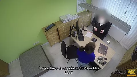 LOAN4K. Agent receives blowjob and titjob so gladly helps hot chick