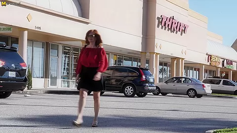 This Steamy Milf Flashes Outside And Plays With A Clitsucker - MatureNL