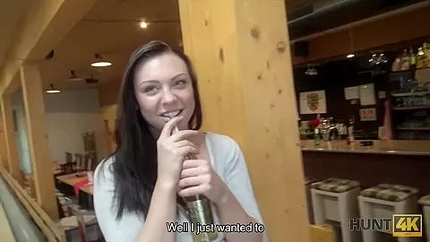 HUNT4K. Cuckold allows guy please his cute GF right in bowling club