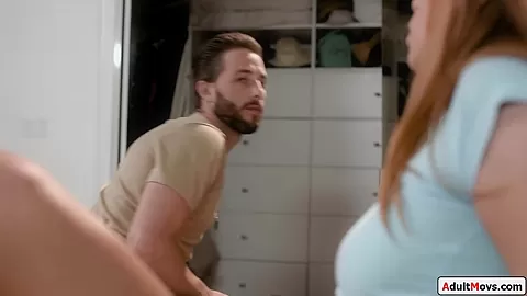 Petite wife is caught pussy masturbating by her husbands bro