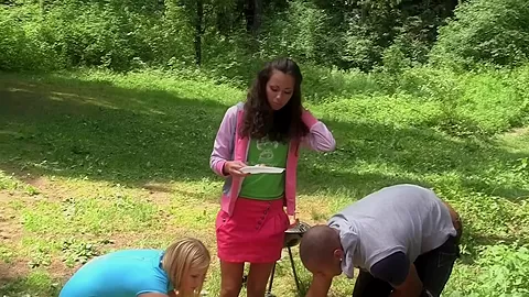 Albina & Ariana & Destiny & Lindsey & Madelyn & Natalie in group fucking in a hot college sex video