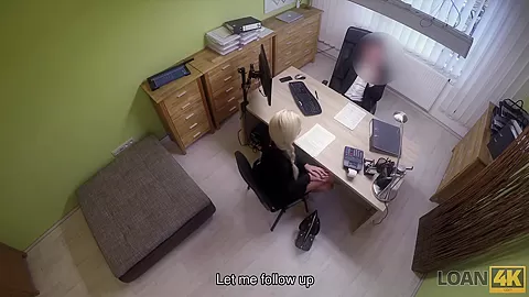 LOAN4K. First porn casting of Karol in office of loan manager