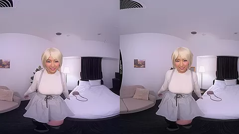 Perverted VR Video Session with a Colossal Tits Cosplayer; Cute Japanese Babe with Big Tits HD