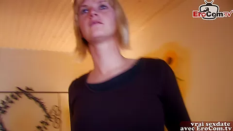 French blonde skinny Step mom try homemade anal