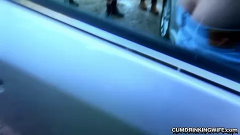 Slutwife Marion gangbanged by 20 strangers at a rest area