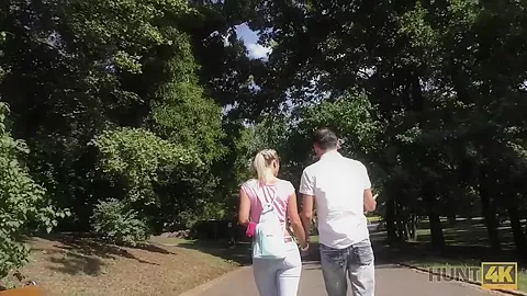 HUNT4K. Guy offered cash for opportunity to fuck beauty at his place