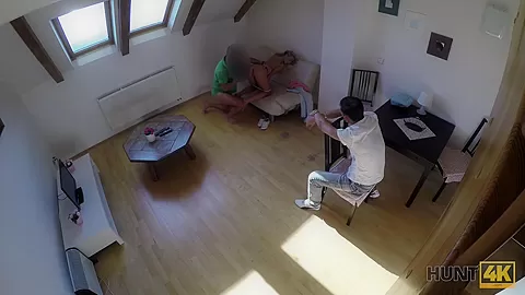 HUNT4K. Guy offered cash for opportunity to fuck beauty at his place