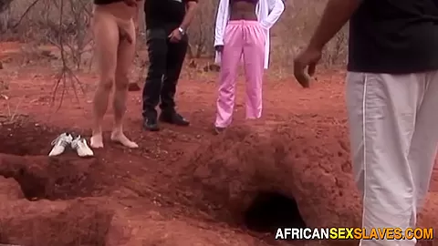 Black ebony african girl dominated in outdoor hardcore fuck