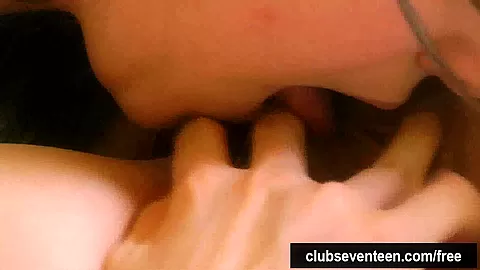 Lesbian teens 18+ lick their hairy snatches