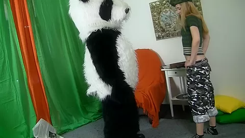 Wild sex scene with a sexy gal and a funny sex toy